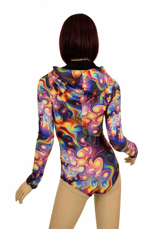 Meteorite Long Sleeve Hoodie Romper - Coquetry Clothing