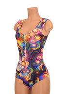 Meteorite Zipper Front Romper - Coquetry Clothing