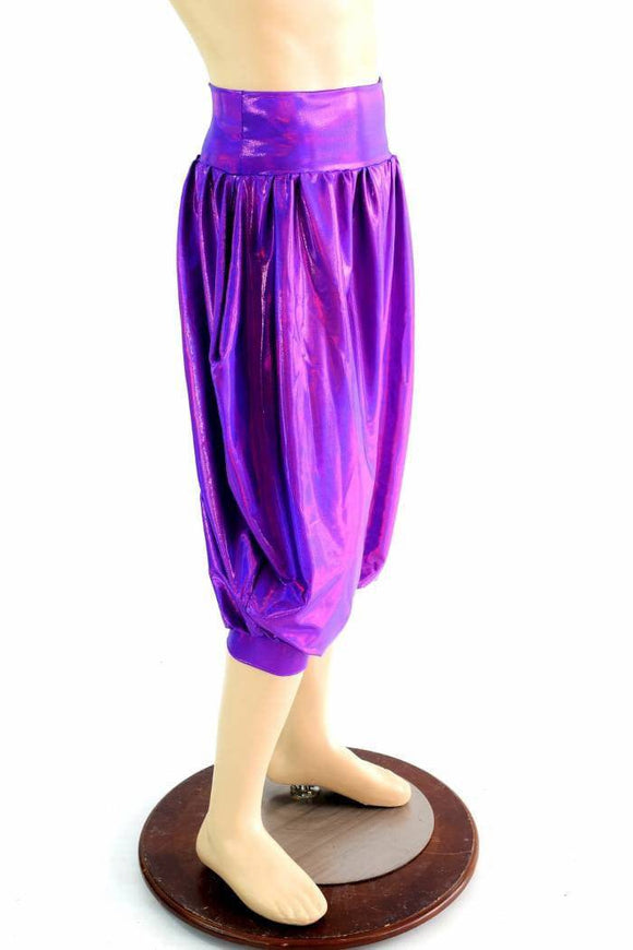 "Michael" Pants in Grape Holo - Coquetry Clothing