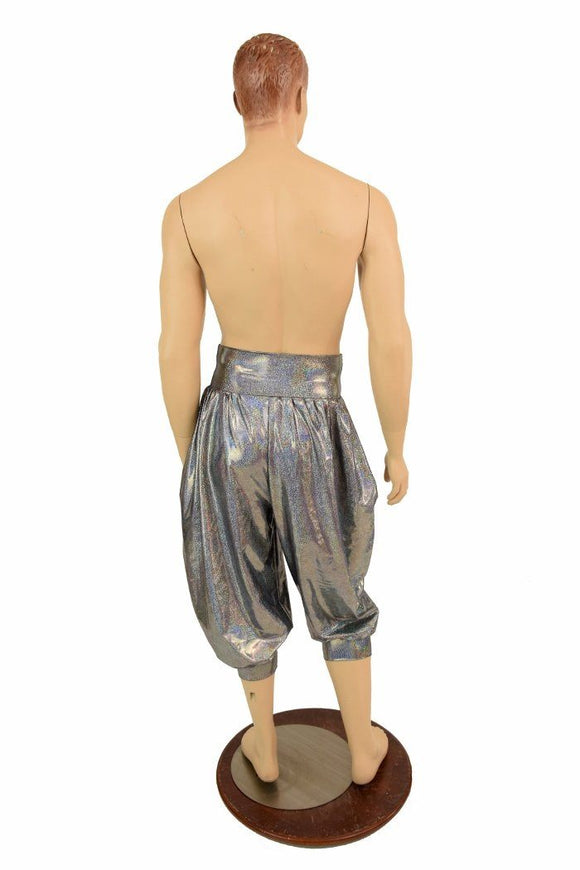 "Michael" Pants in Silver Holo - Coquetry Clothing