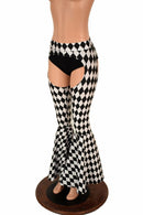 Mid Rise Bell Bottom Flare Chaps - Coquetry Clothing