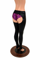 Mid Rise Black Mystique Chaps (Shorts Sold Separately) - Coquetry Clothing