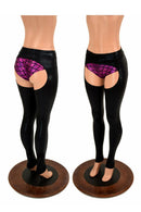 Mid Rise Black Mystique Chaps (Shorts Sold Separately) - Coquetry Clothing