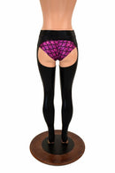 Mid Rise Black Mystique Chaps (Shorts Sold Separately) - Coquetry Clothing