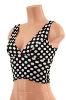 Midi Length Starlette Bralette in Black and White Polka Dot - Coquetry Clothing