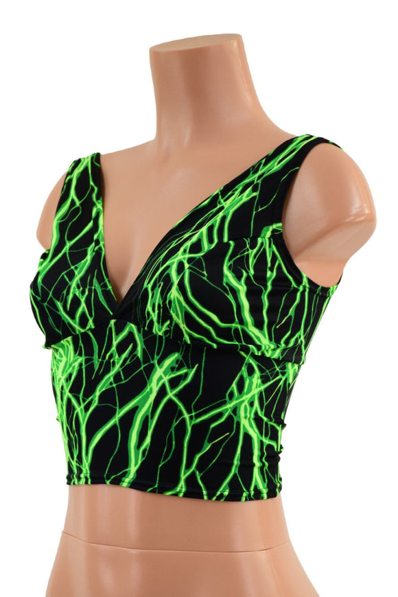 Midi Starlette Bralette in Green Lightning - Coquetry Clothing