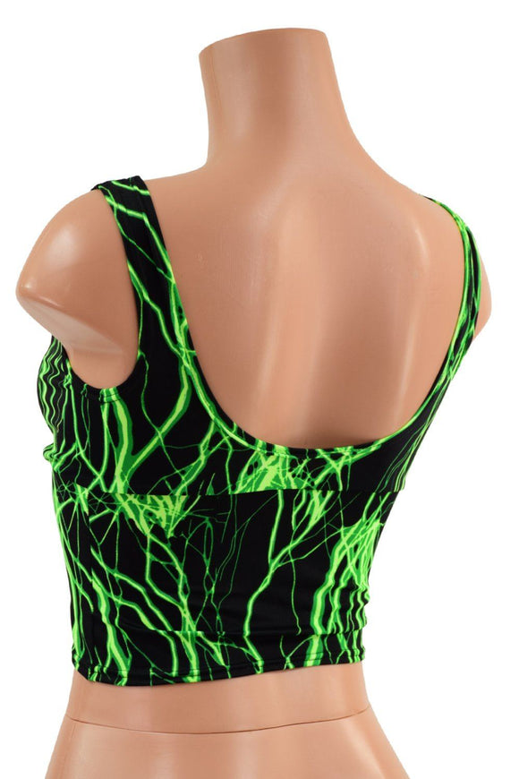 Midi Starlette Bralette in Green Lightning - Coquetry Clothing