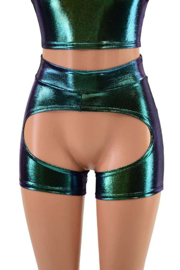 Midrise Short Chaps in Scarab - 4