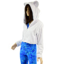 Minky Faux Fur Bear Ear Crop Jacket - Coquetry Clothing
