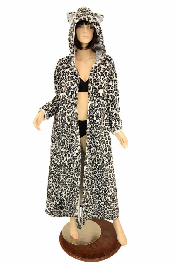 Minky Faux Fur Full Length Duster - Coquetry Clothing