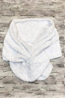 Minky Faux Fur Keyhole Stole Shawl - Coquetry Clothing