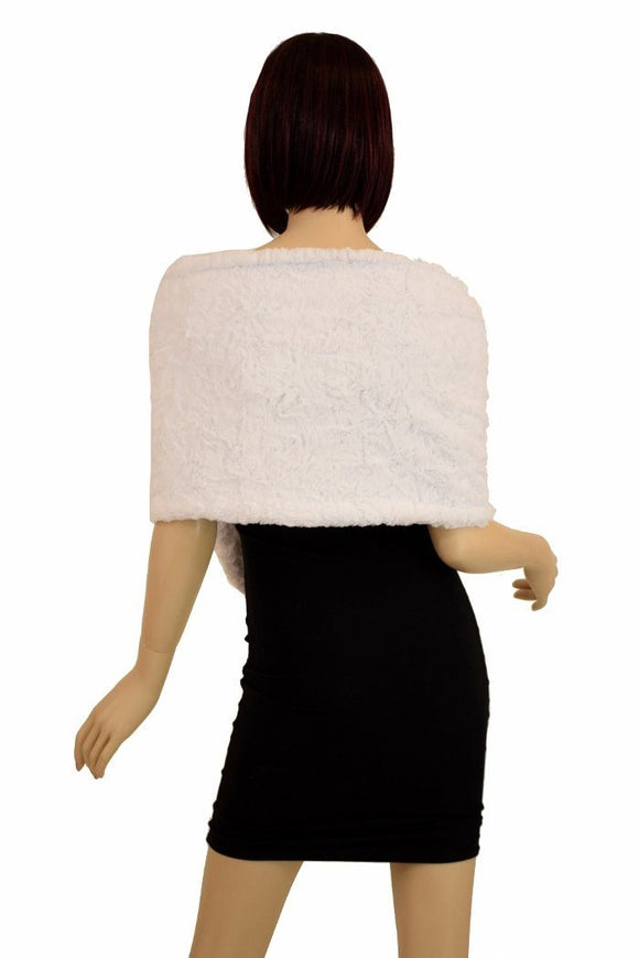 Minky Faux Fur Keyhole Stole Shawl - Coquetry Clothing