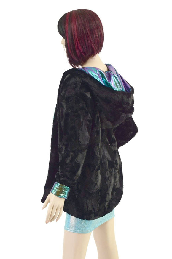 Minky Faux Fur Long Jacket - Coquetry Clothing