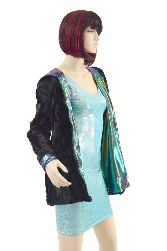 Minky Faux Fur Long Jacket - Coquetry Clothing