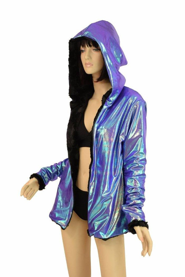 Minky Faux Fur Long Jacket - 6