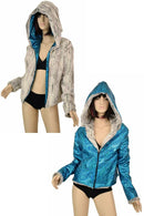 Minky Faux Fur Short Jacket - Coquetry Clothing