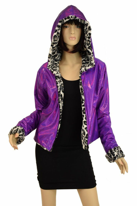 Minky Faux Fur Short Jacket - Coquetry Clothing