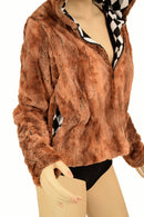 Minky Faux Fur Short Jacket - Coquetry Clothing