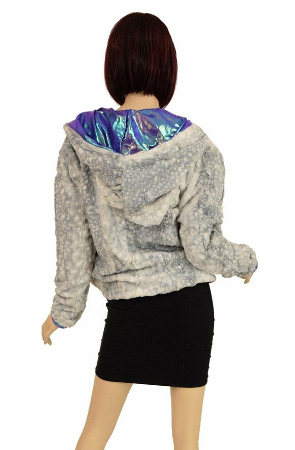 Minky Faux Fur Short Jacket - Coquetry Clothing