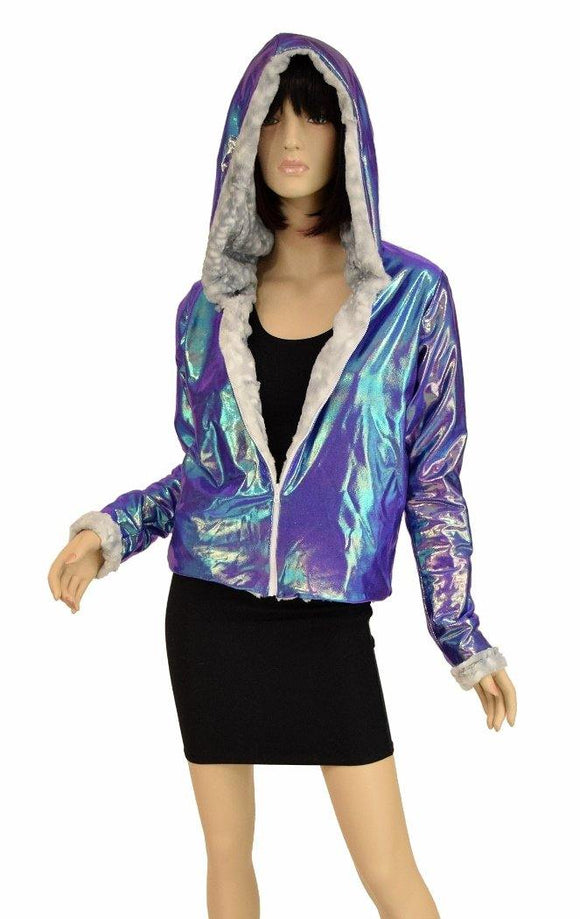 Minky Faux Fur Short Jacket - Coquetry Clothing