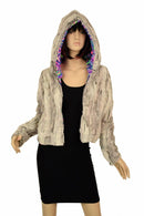 Minky Faux Fur Short Jacket - Coquetry Clothing