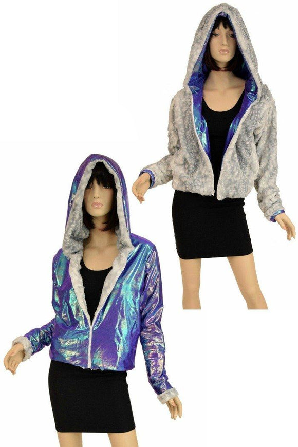 Minky Faux Fur Short Jacket - Coquetry Clothing