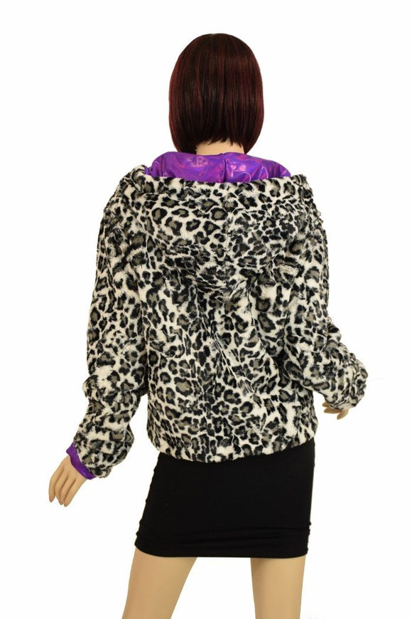 Minky Faux Fur Short Jacket - Coquetry Clothing