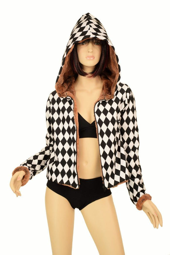 Minky Faux Fur Short Jacket - Coquetry Clothing
