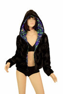 Minky Faux Fur Short Jacket - Coquetry Clothing