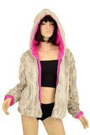 Minky Faux Fur Short Jacket - Coquetry Clothing