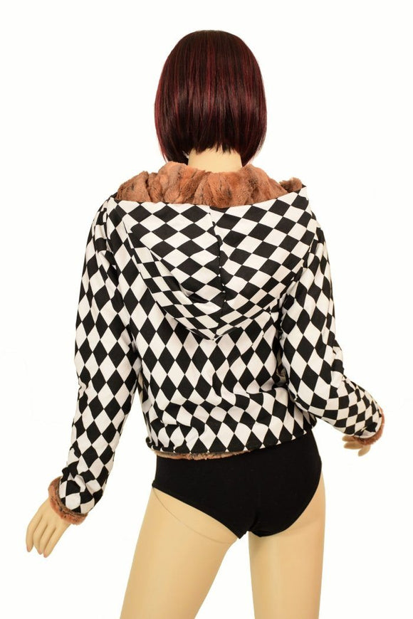 Minky Faux Fur Short Jacket - Coquetry Clothing