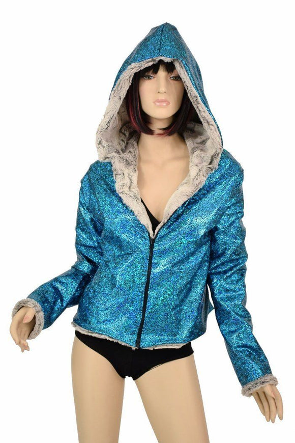 Minky Faux Fur Short Jacket - Coquetry Clothing