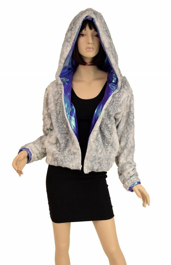 Minky Faux Fur Short Jacket - Coquetry Clothing