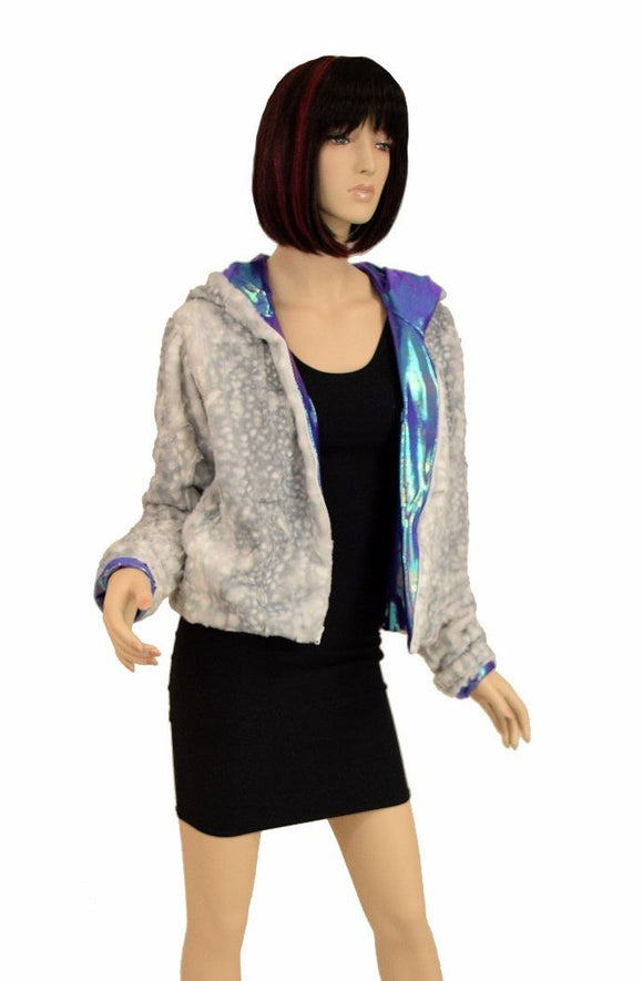 Minky Faux Fur Short Jacket - Coquetry Clothing
