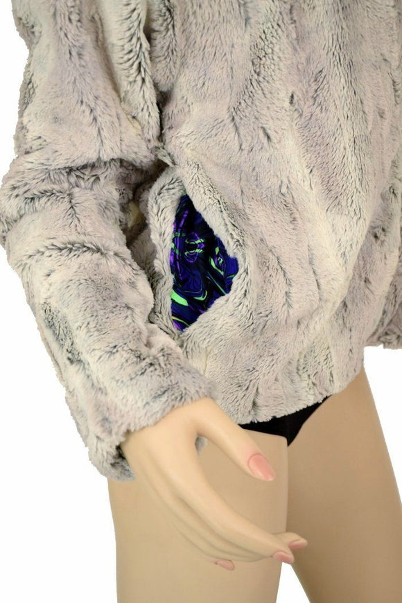 Minky Faux Fur Short Jacket - Coquetry Clothing