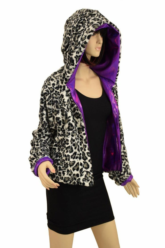 Minky Faux Fur Short Jacket - Coquetry Clothing