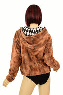 Minky Faux Fur Short Jacket - Coquetry Clothing
