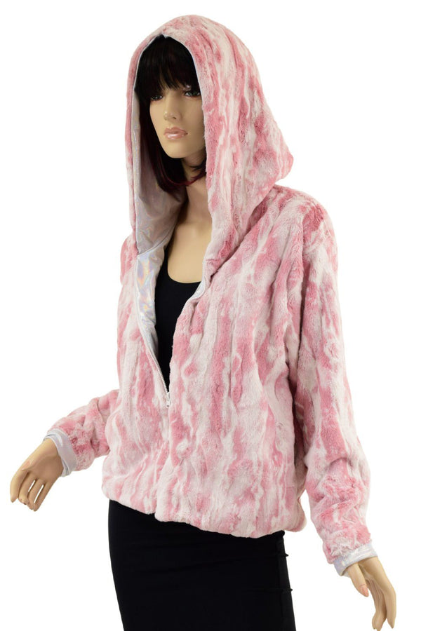 Minky Faux Fur Short Jacket - 6