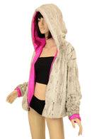 Minky Faux Fur Short Jacket - Coquetry Clothing