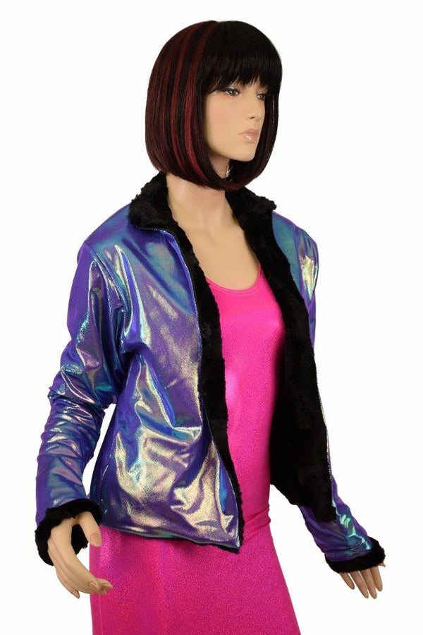 Minky Faux Fur Short Jacket - 8