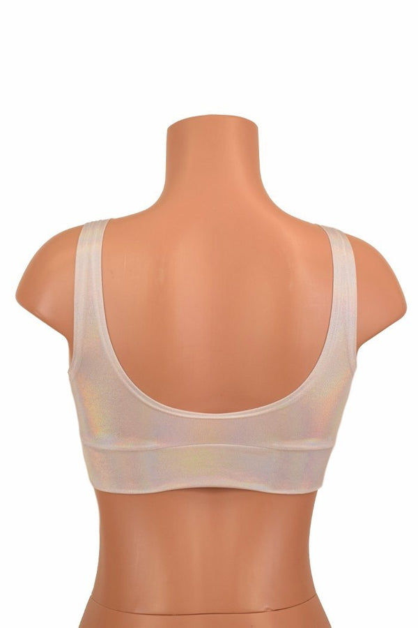 Minky Faux Fur Trimmed Starlette Bralette - 3