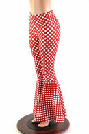 Minnie Polka Dot Bell Bottom Flares - Coquetry Clothing