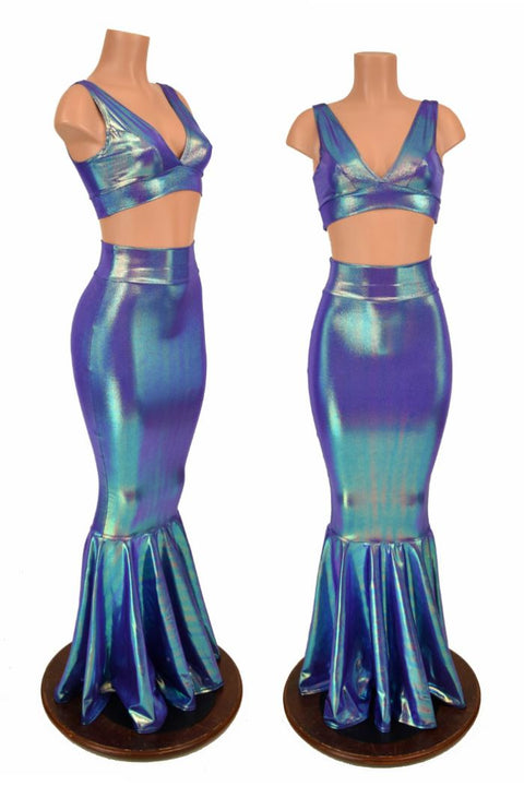 2PC Mermaid Skirt & Starlette Bralette - Coquetry Clothing