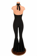 "Monroe" Halter Bell Bottom Flare Catsuit - Coquetry Clothing