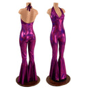 Monroe Halter Bell Bottom Flare Catsuit - Coquetry Clothing