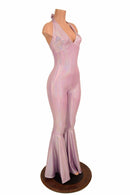 "Monroe" Halter Bell Bottom Flare Catsuit - Coquetry Clothing