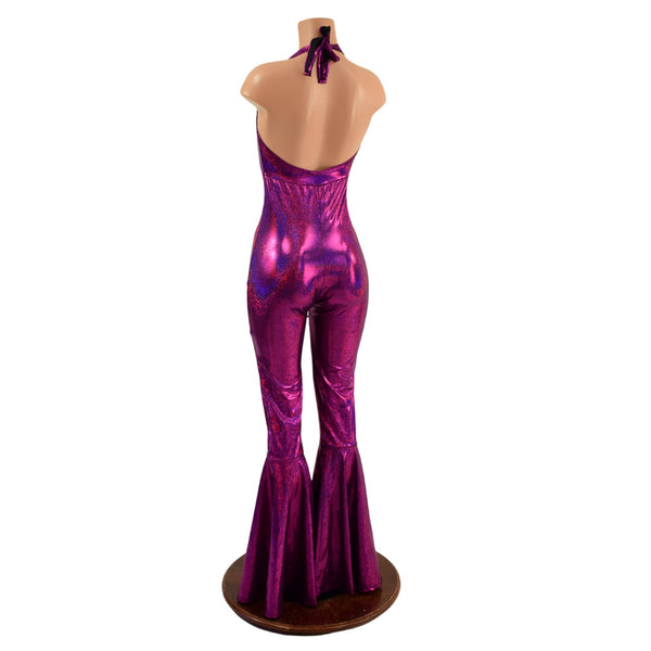 Monroe Halter Bell Bottom Flare Catsuit - 5