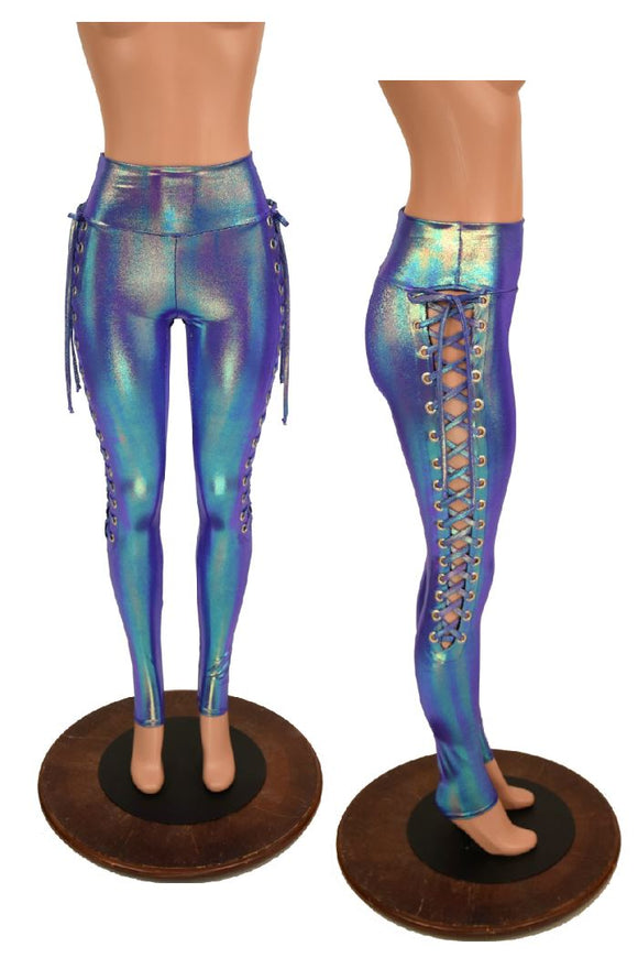Moonstone Lace Up Leggings - Coquetry Clothing