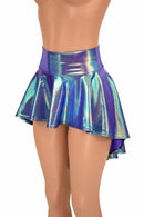 Moonstone Metallic Hi Lo Rave Skirt - Coquetry Clothing