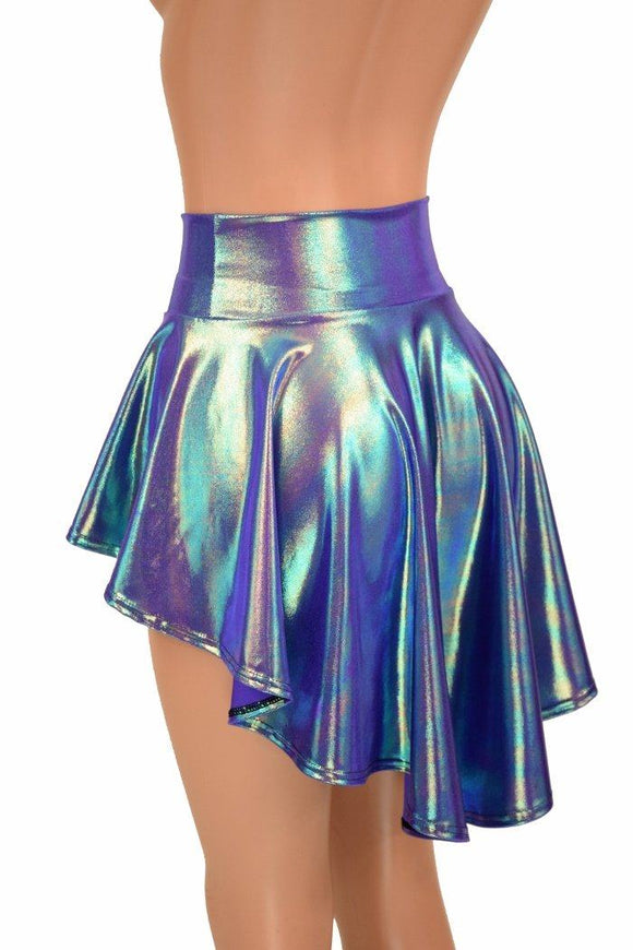 Moonstone Metallic Hi Lo Rave Skirt - Coquetry Clothing
